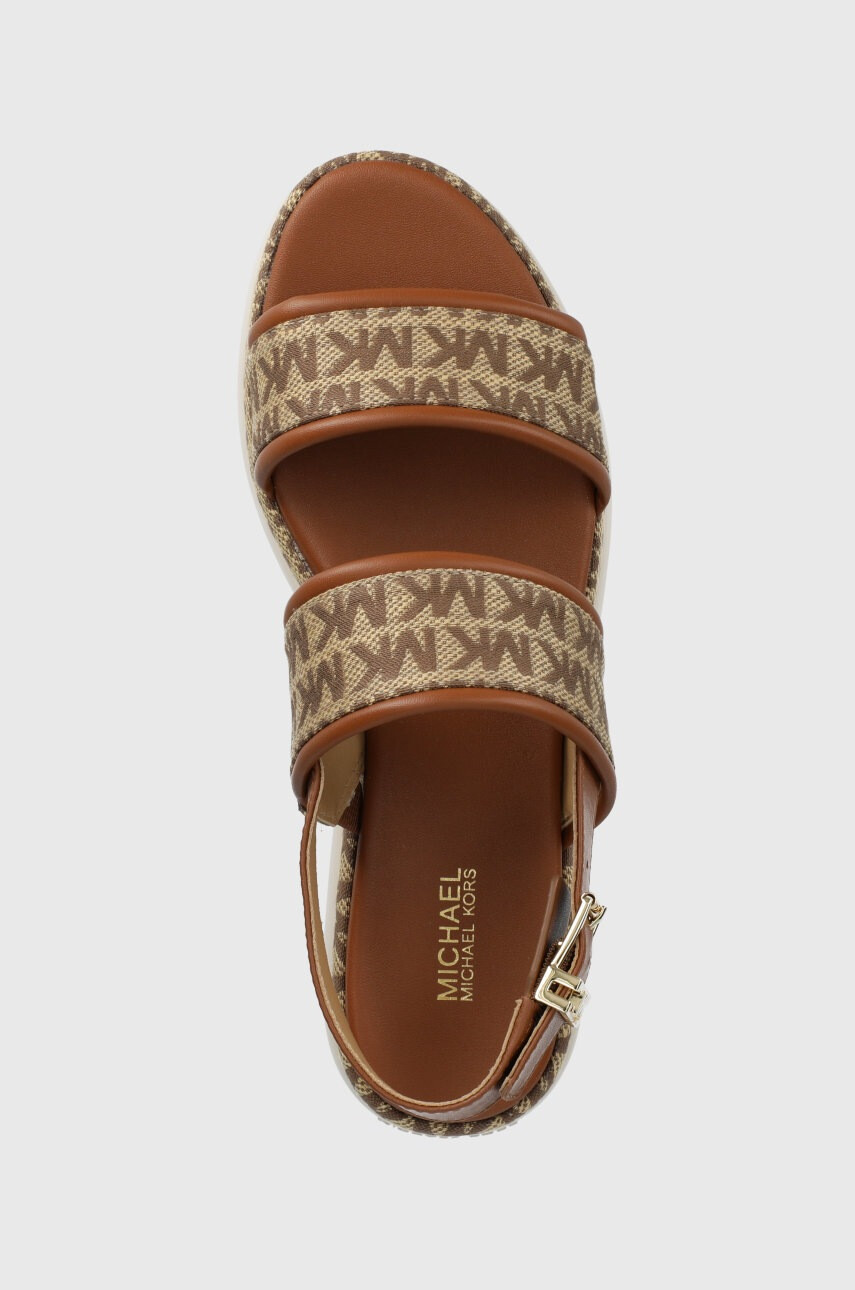 MICHAEL Michael Kors Сандали Presley Platform Sandal дамски в кафяво с платформа - Pepit.bg