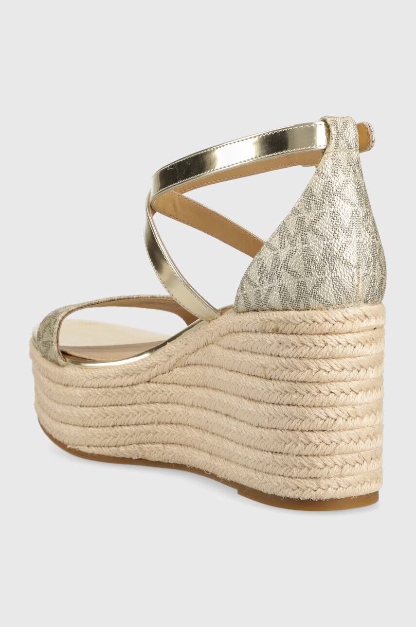 MICHAEL Michael Kors Сандали Serena в златисто със скосена платформа 40S3SEMS1B - Pepit.bg