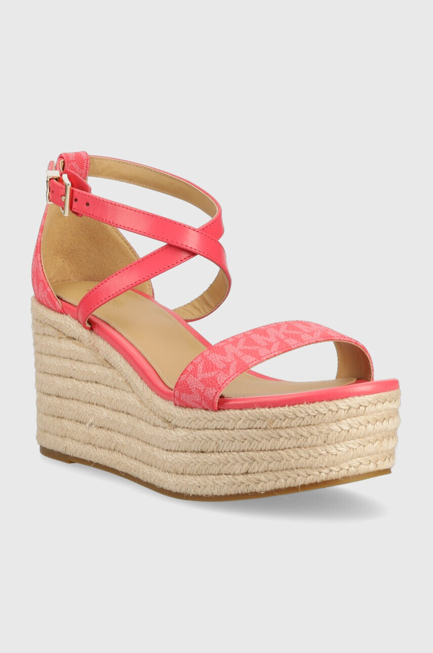 MICHAEL Michael Kors Сандали Serena в розово с платформа 40S2SEMS1B - Pepit.bg