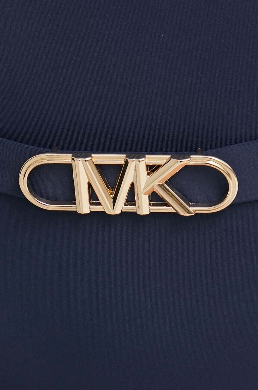 MICHAEL Michael Kors Цял бански в тъмносиньо с леко подплатена чашка - Pepit.bg