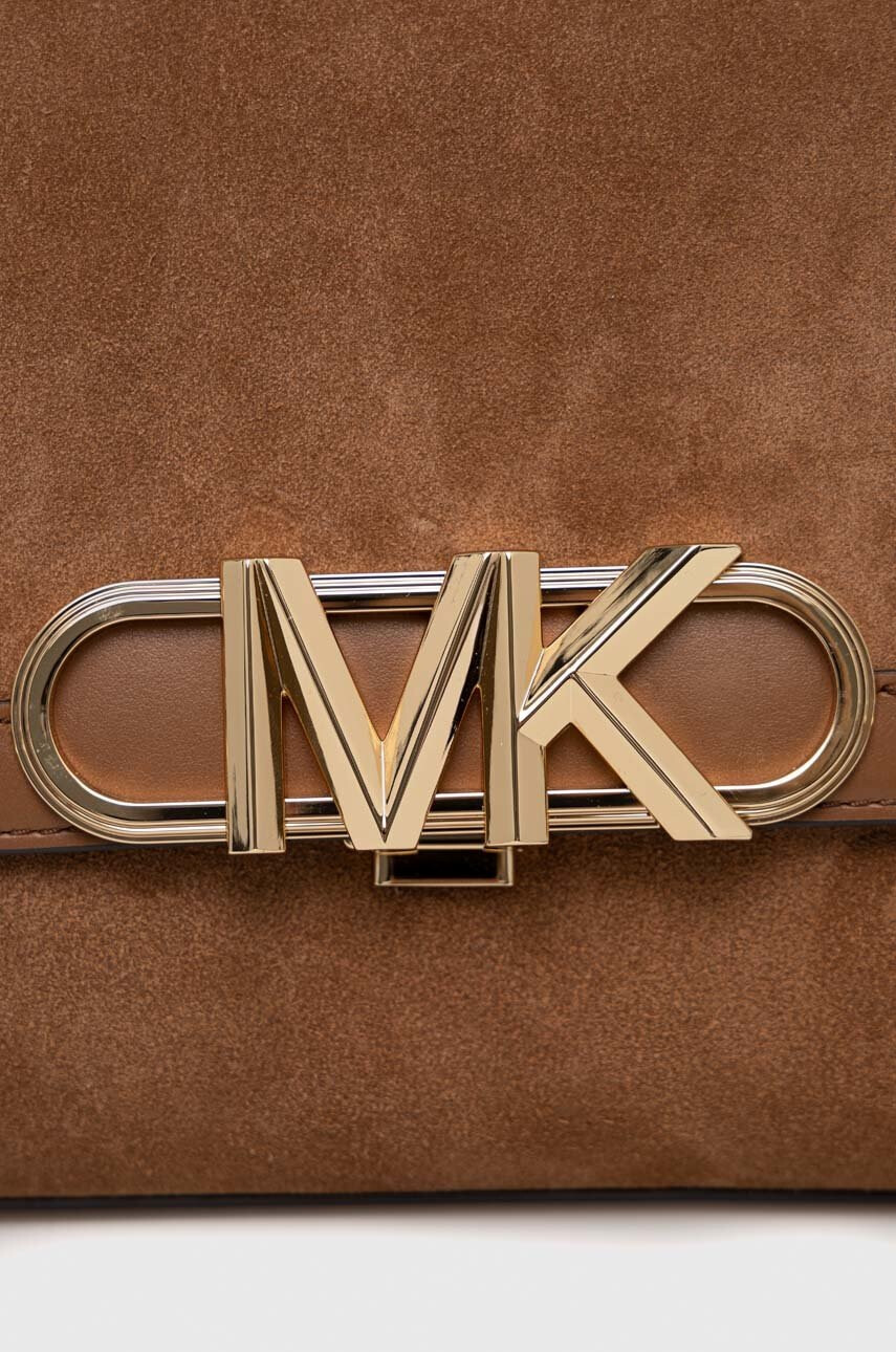 MICHAEL Michael Kors Велурена чанта в кафяво - Pepit.bg