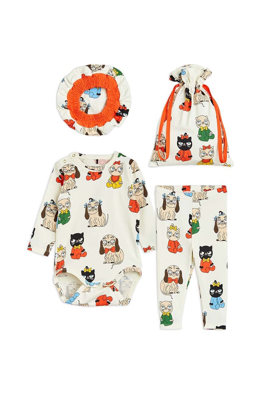Mini Rodini Бебешки памучен комплект - Pepit.bg