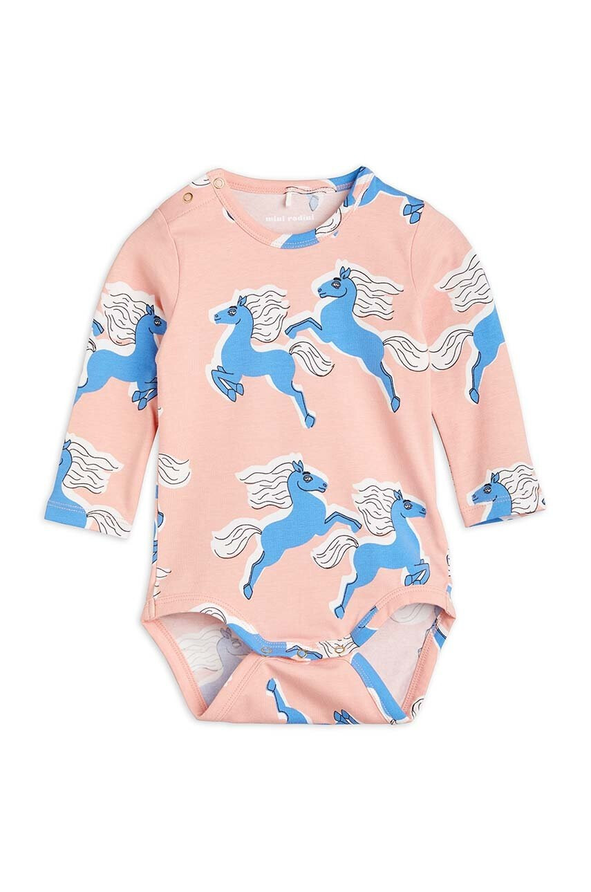 Mini Rodini Бебешко боди Horses - Pepit.bg