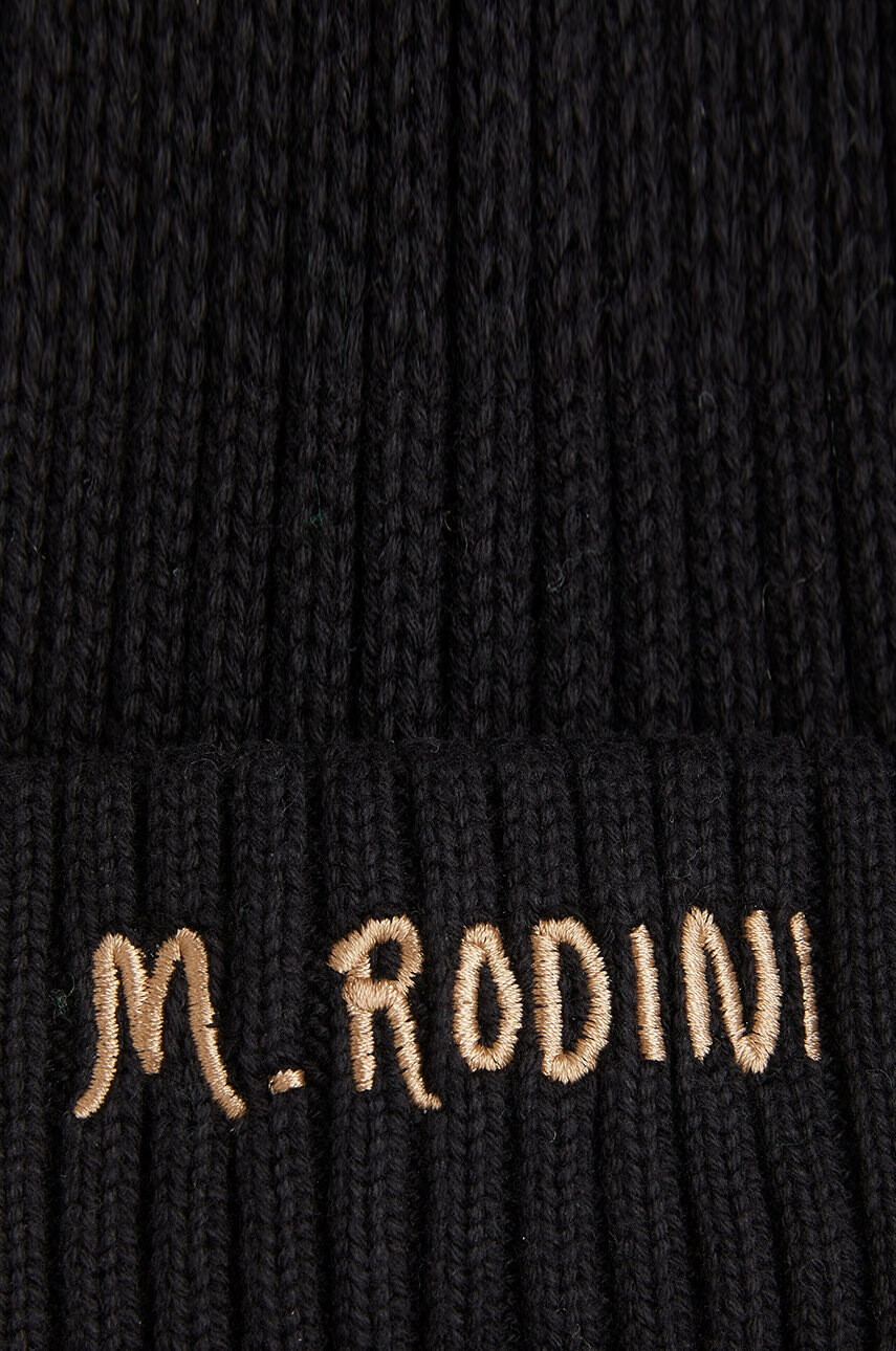 Mini Rodini Детска шапка в черно от памук - Pepit.bg