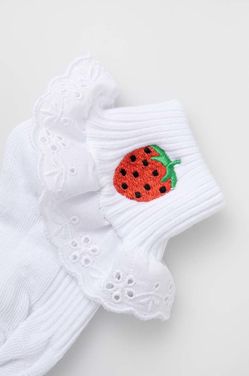 Mini Rodini Детски чорапи в бяло - Pepit.bg