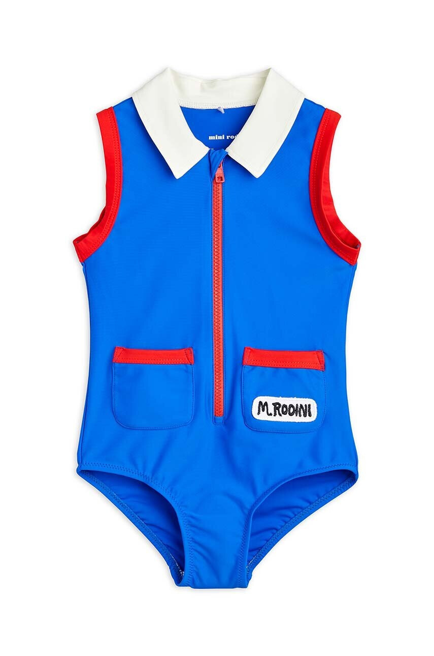 Mini Rodini Детски цял бански в синьо - Pepit.bg