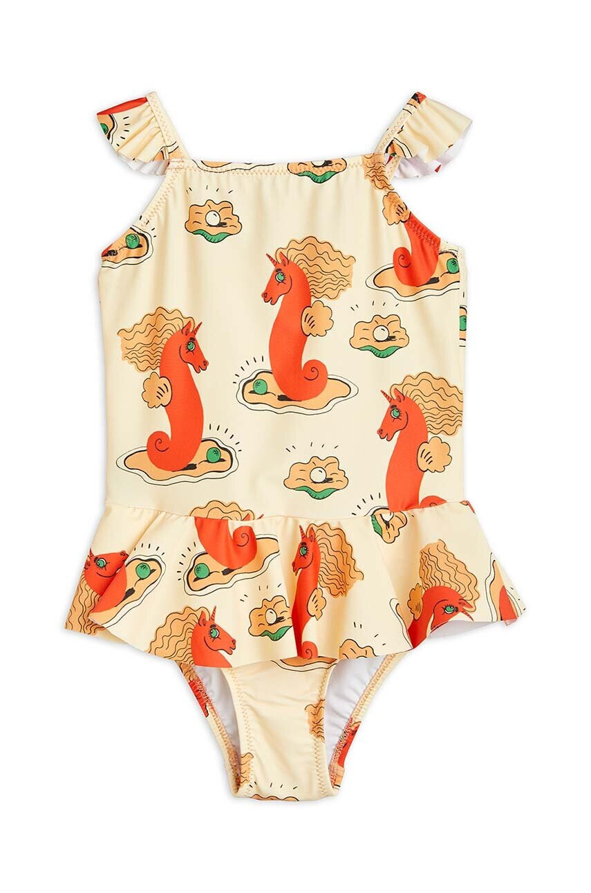 Mini Rodini Детски цял бански в бежово - Pepit.bg