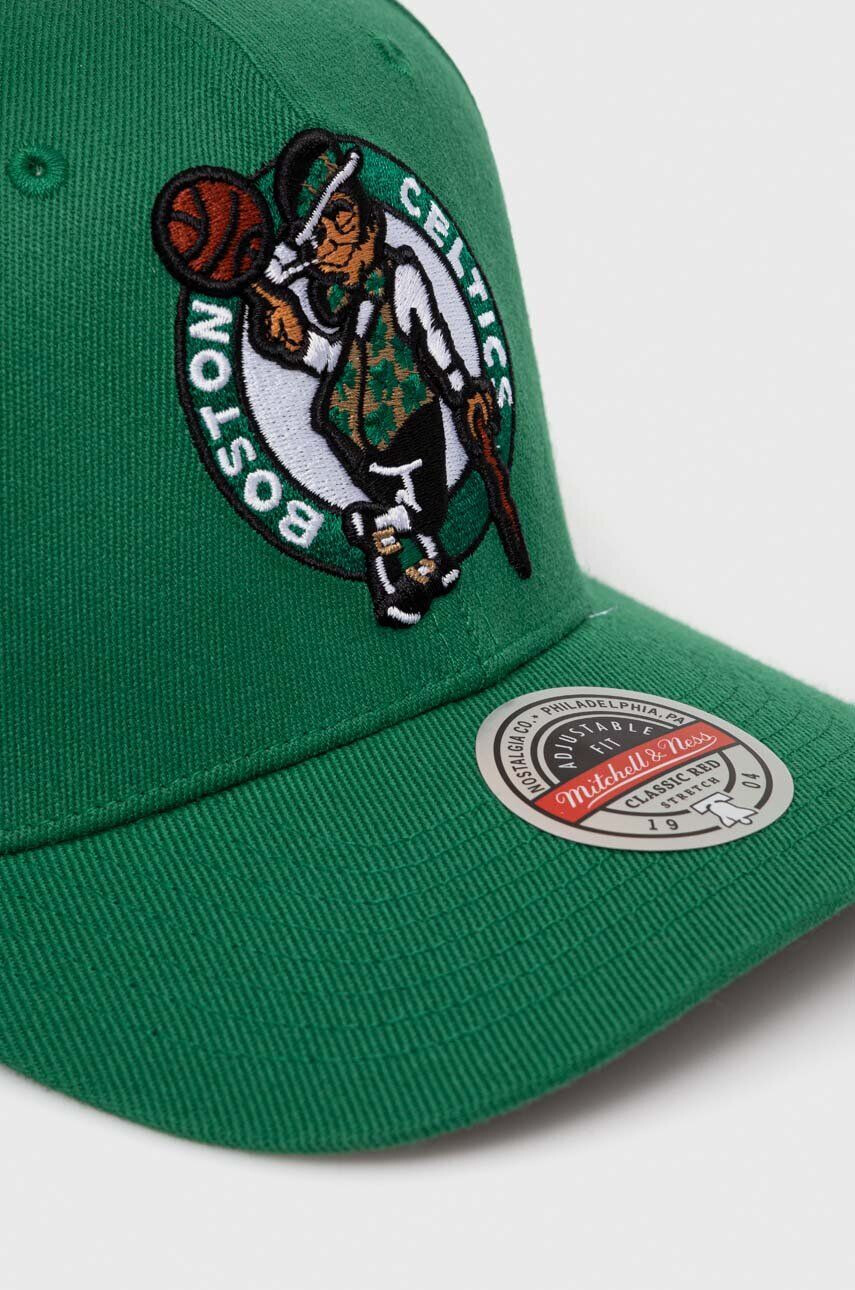 Mitchell&Ness Шапка с козирка с вълна Boson Celtics в зелено с апликация - Pepit.bg