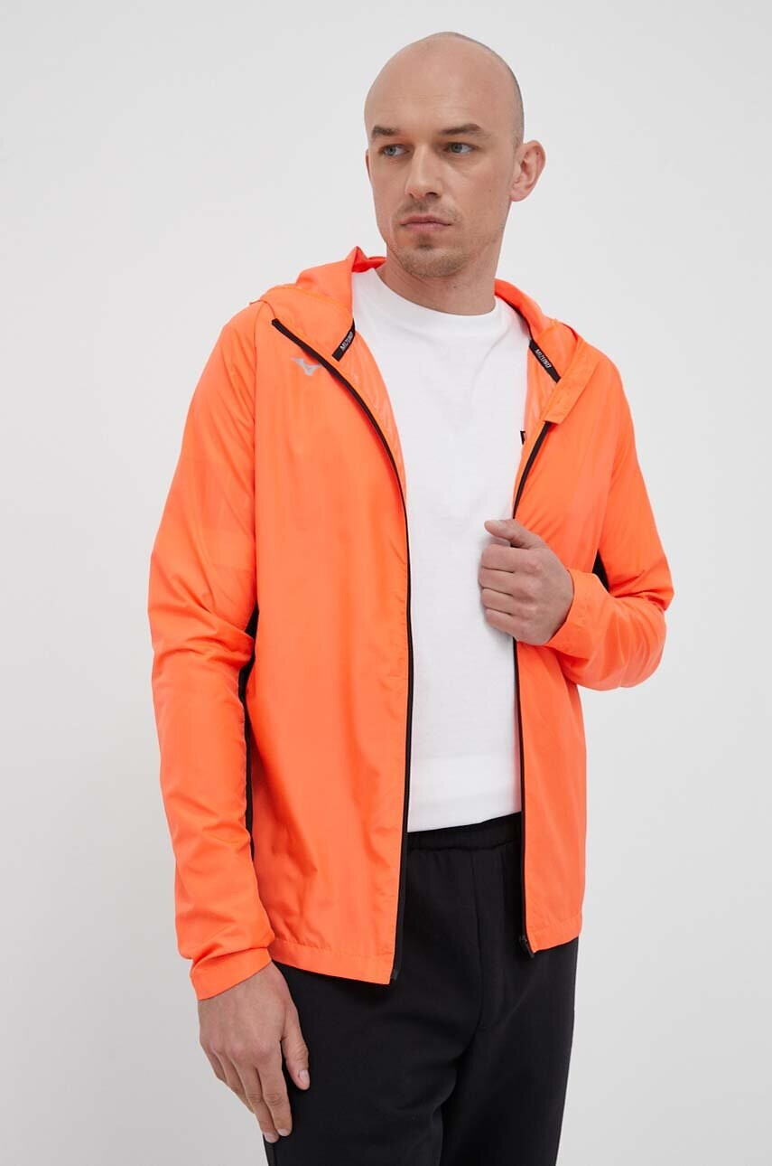 Mizuno Яке за бягане Alpha в оранжево - Pepit.bg