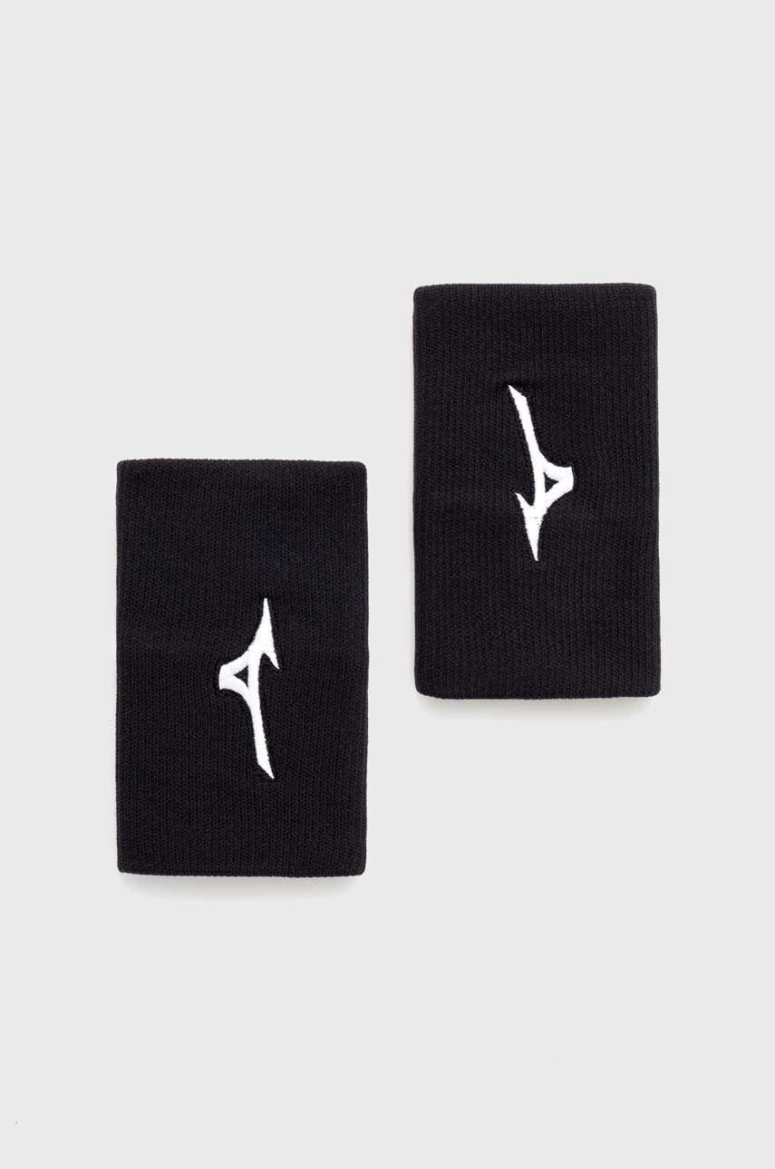 Mizuno Ленти за китка (2 броя) в черно - Pepit.bg