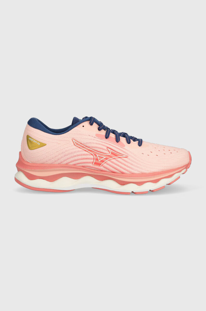 Mizuno Обувки за бягане Wave Sky 6 в оранжево - Pepit.bg