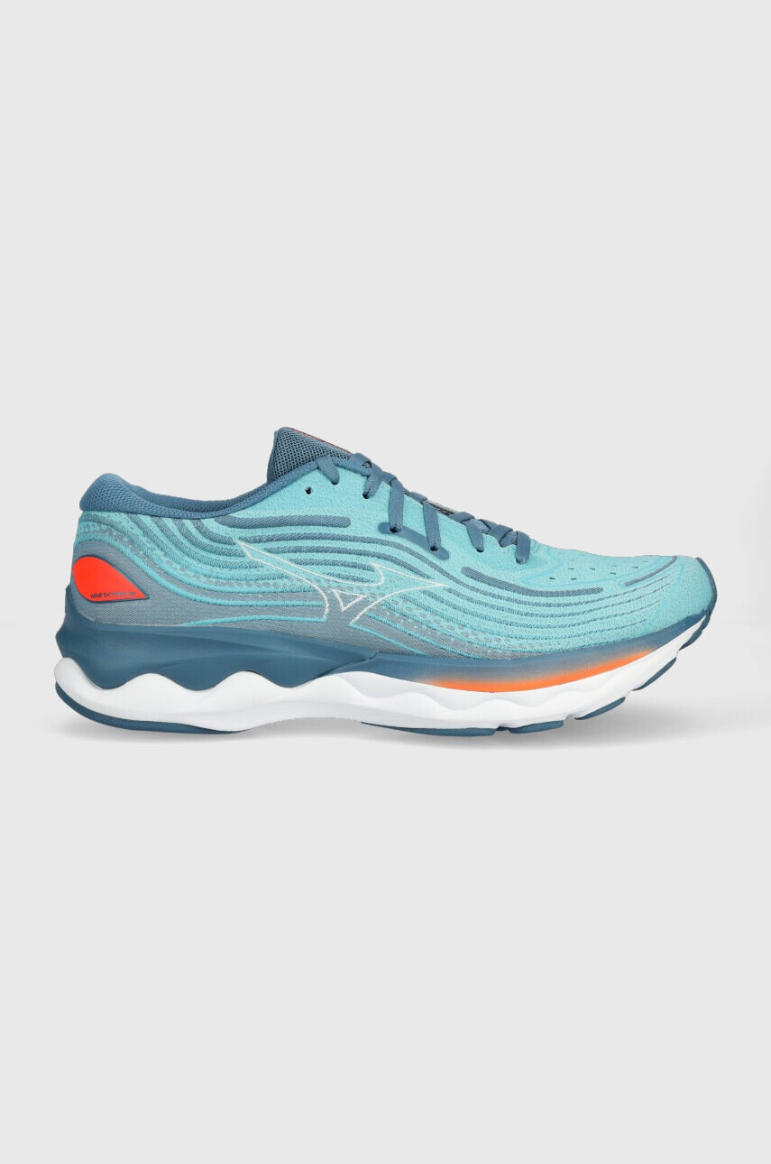 Mizuno Обувки за бягане Wave Skyrise 4 в тюркоазено - Pepit.bg