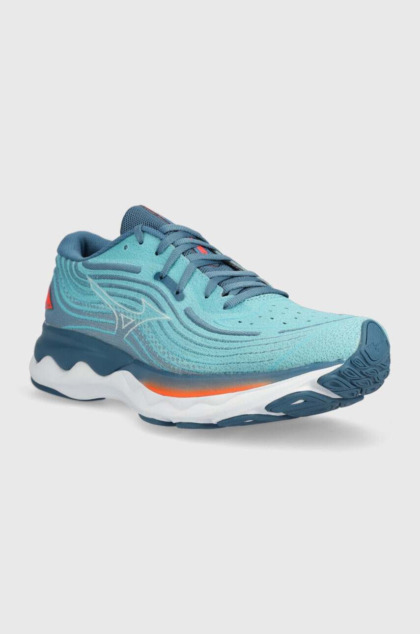 Mizuno Обувки за бягане Wave Skyrise 4 в тюркоазено - Pepit.bg