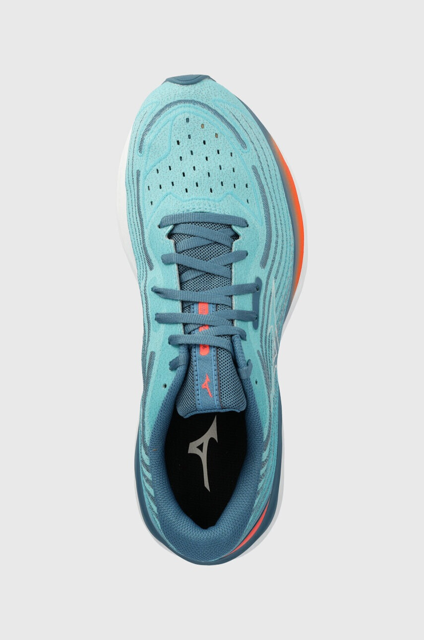 Mizuno Обувки за бягане Wave Skyrise 4 в тюркоазено - Pepit.bg