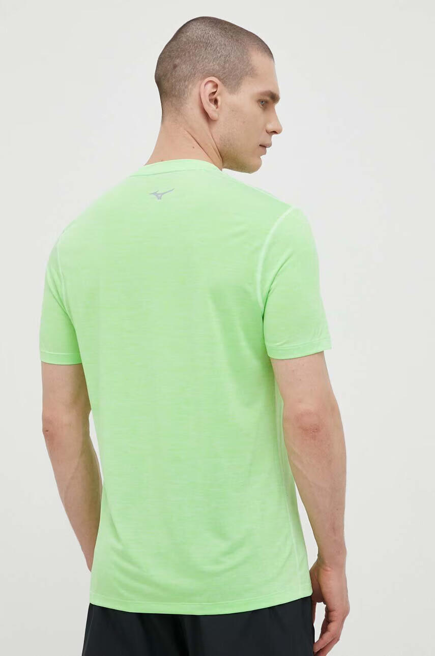 Mizuno Тениска за бягане Impulse в зелено с изчистен дизайн - Pepit.bg