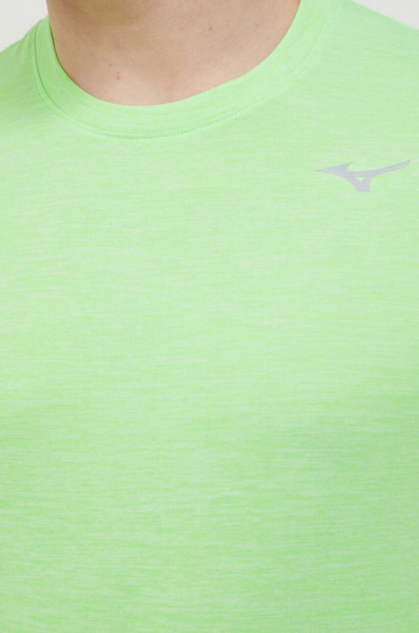 Mizuno Тениска за бягане Impulse в зелено с изчистен дизайн - Pepit.bg