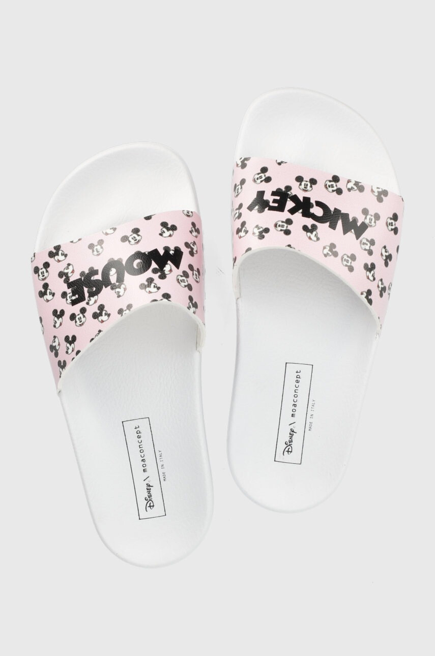 MOA Concept Чехли Slippers Disney дамски в бяло - Pepit.bg