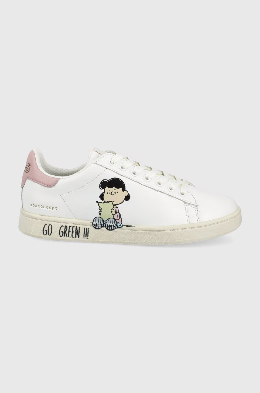 MOA Concept Обувки Snoopy And Lucy Gallery в бяло - Pepit.bg
