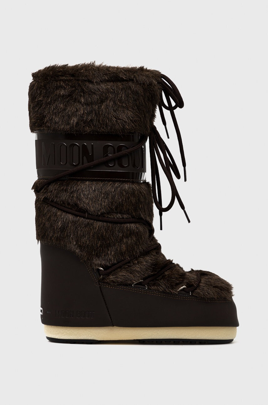 Moon Boot Апрески Icon Faux Fur в кафяво - Pepit.bg