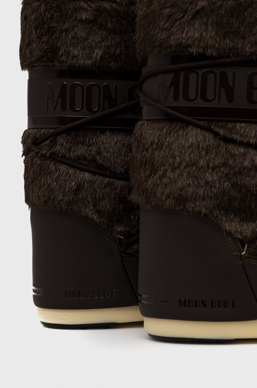 Moon Boot Апрески Icon Faux Fur в кафяво - Pepit.bg