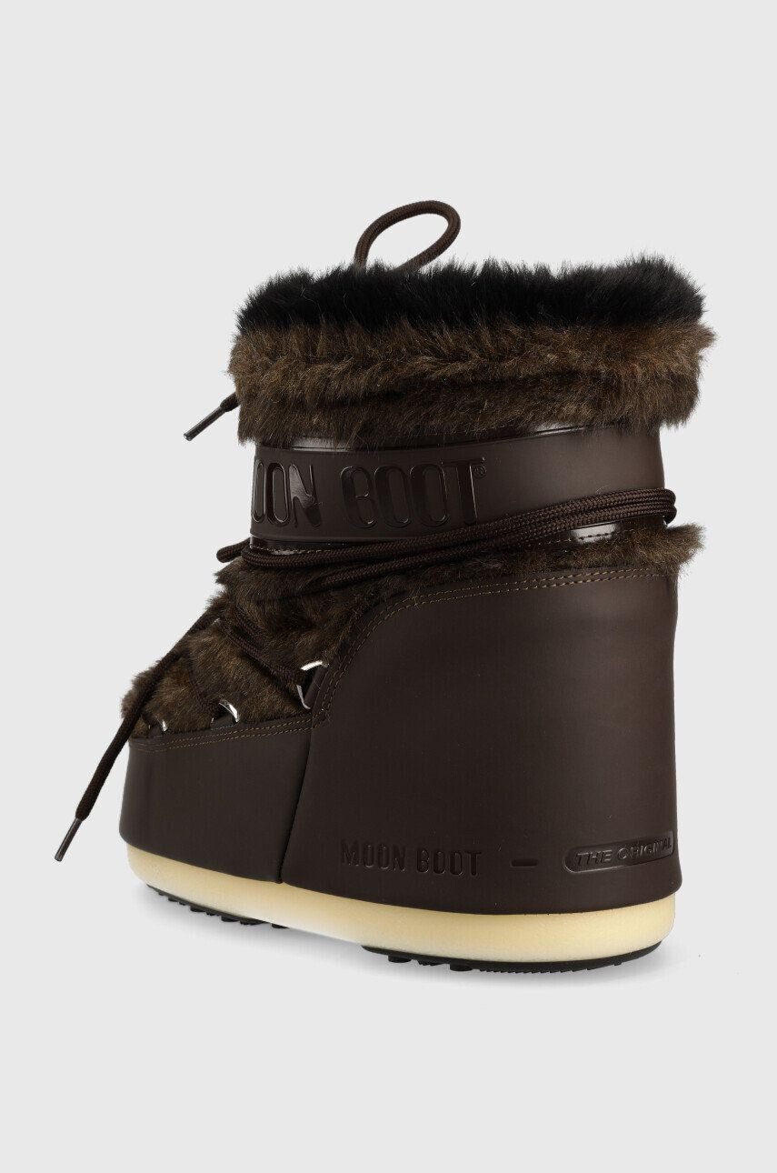 Moon Boot Апрески Icon Low Faux Fur в кафяво - Pepit.bg