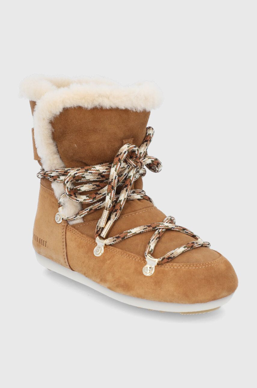 Moon Boot Велурени апрески Side High Shearling - Pepit.bg