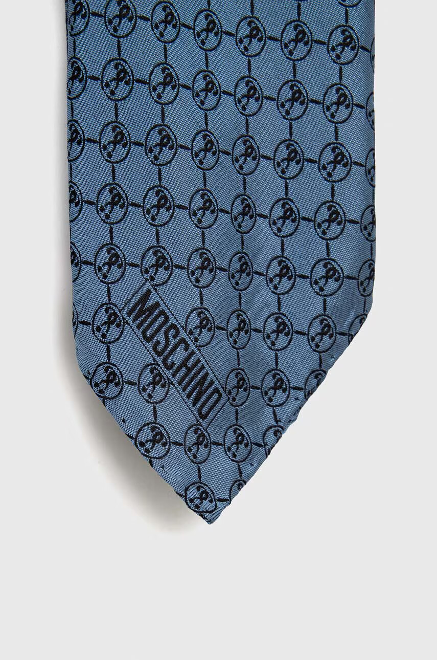 Moschino Копринено джобно каре в сиво - Pepit.bg