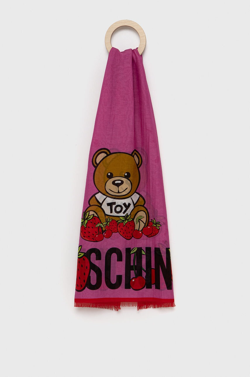 Moschino Шал с коприна - Pepit.bg