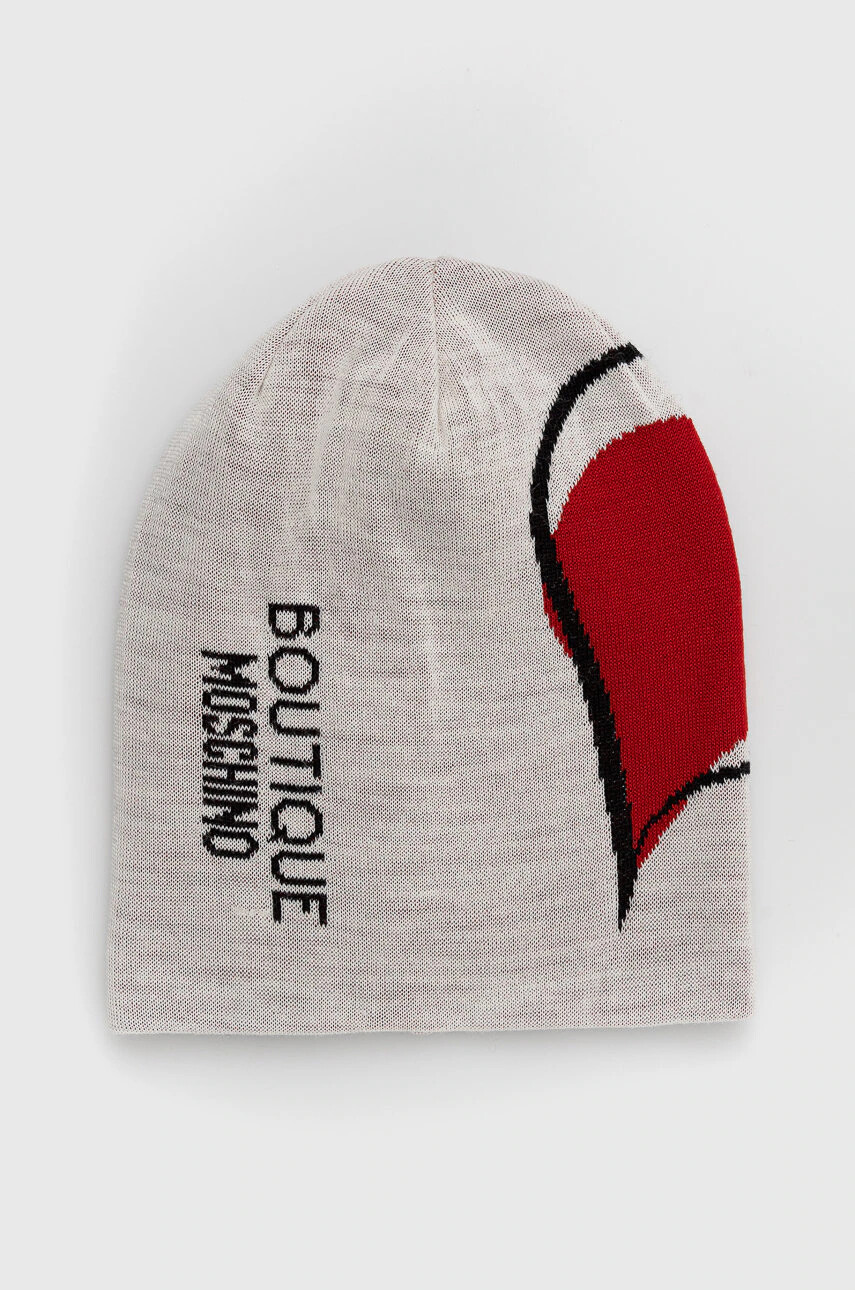 Moschino Шапка с вълна в бежово - Pepit.bg