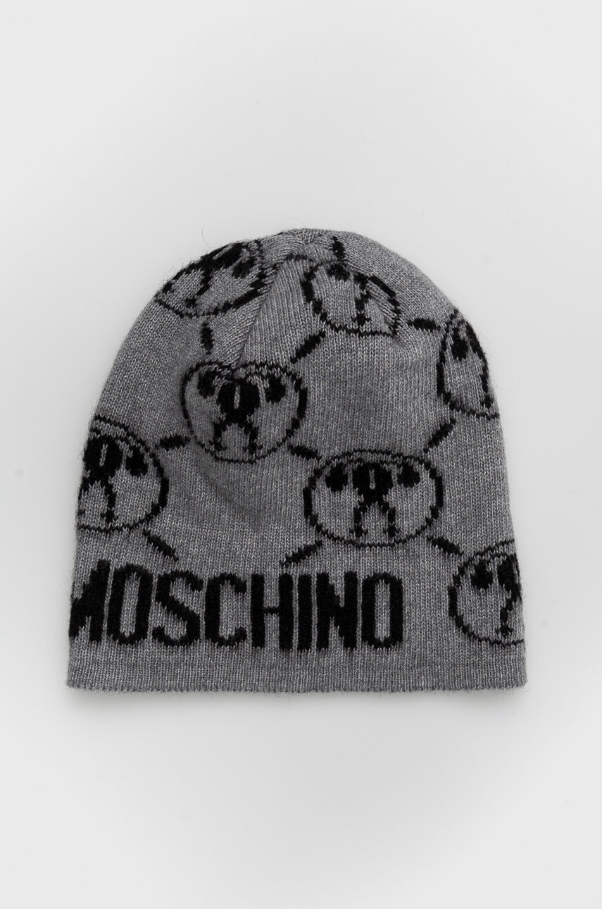 Moschino Шапка с вълна в сиво - Pepit.bg