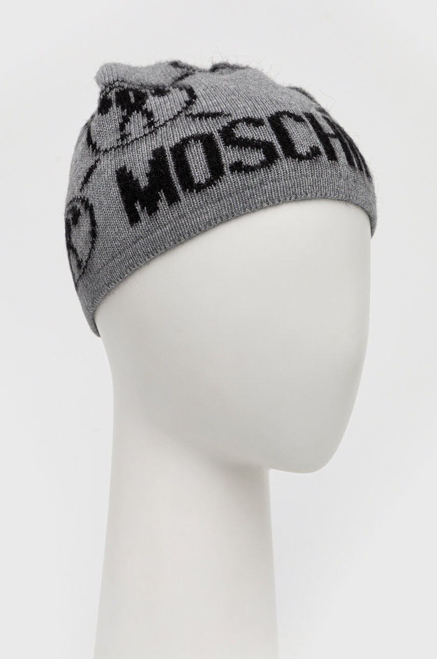 Moschino Шапка с вълна в сиво - Pepit.bg