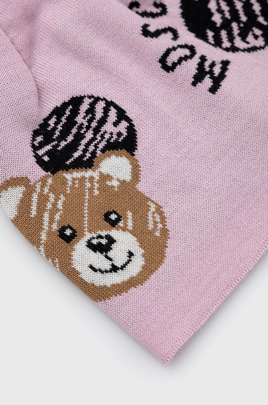 Moschino Шапка с вълна в розово - Pepit.bg