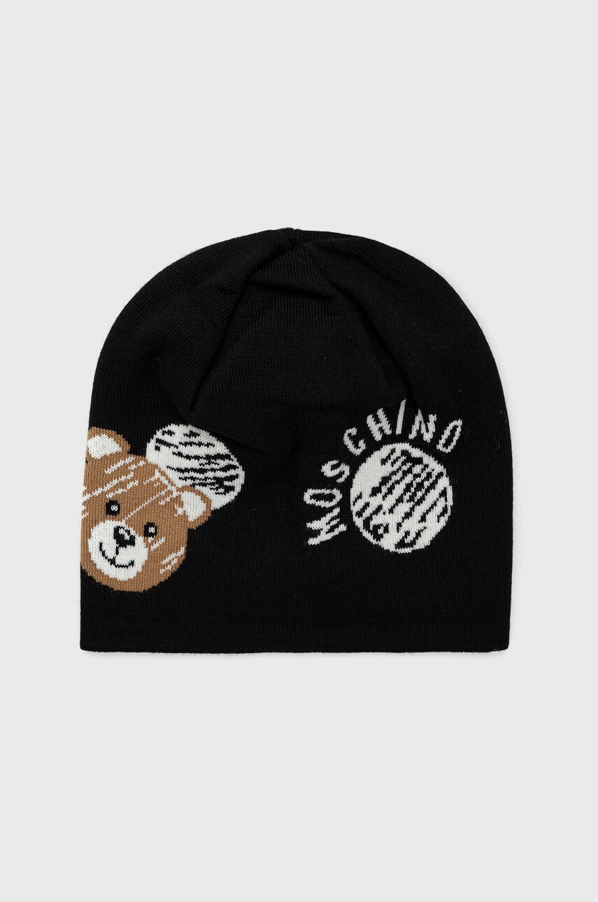 Moschino Шапка с вълна в черно - Pepit.bg