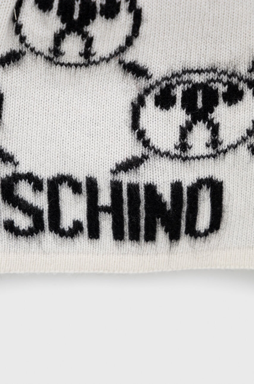 Moschino Шапка с вълна в бяло - Pepit.bg