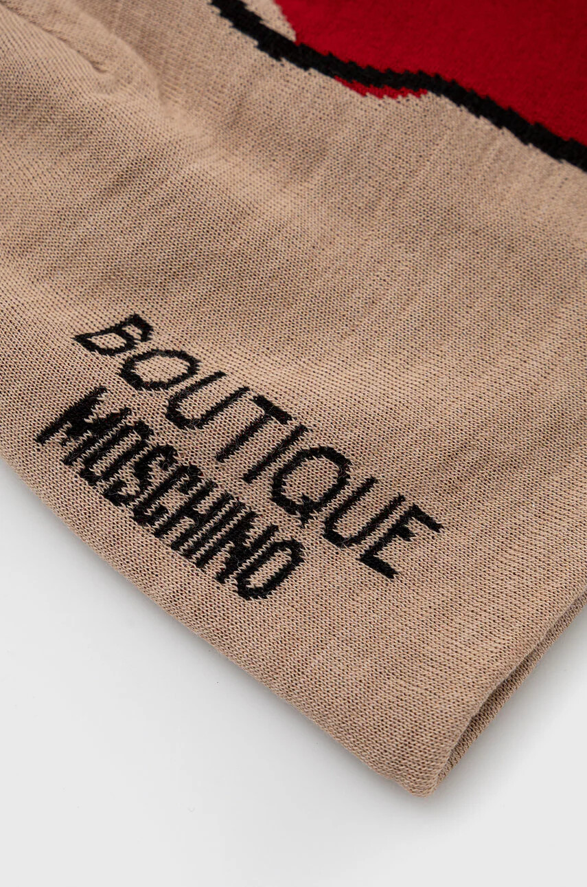 Moschino Шапка с вълна в бежово - Pepit.bg