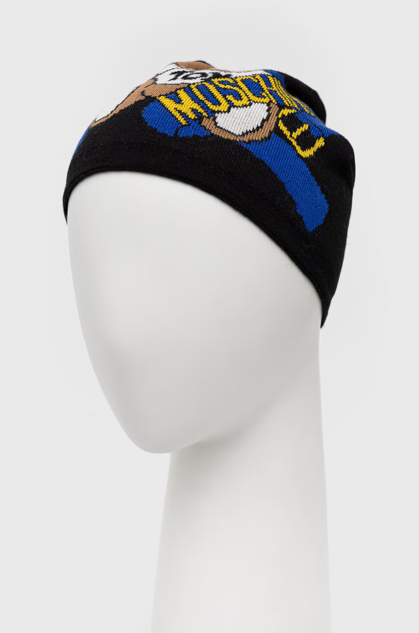 Moschino Вълнена шапка в черно от вълна - Pepit.bg