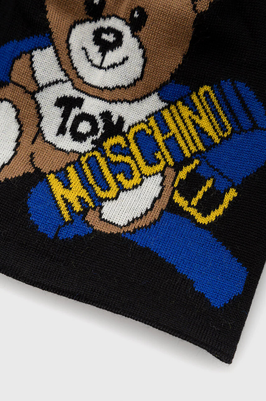Moschino Вълнена шапка в черно от вълна - Pepit.bg