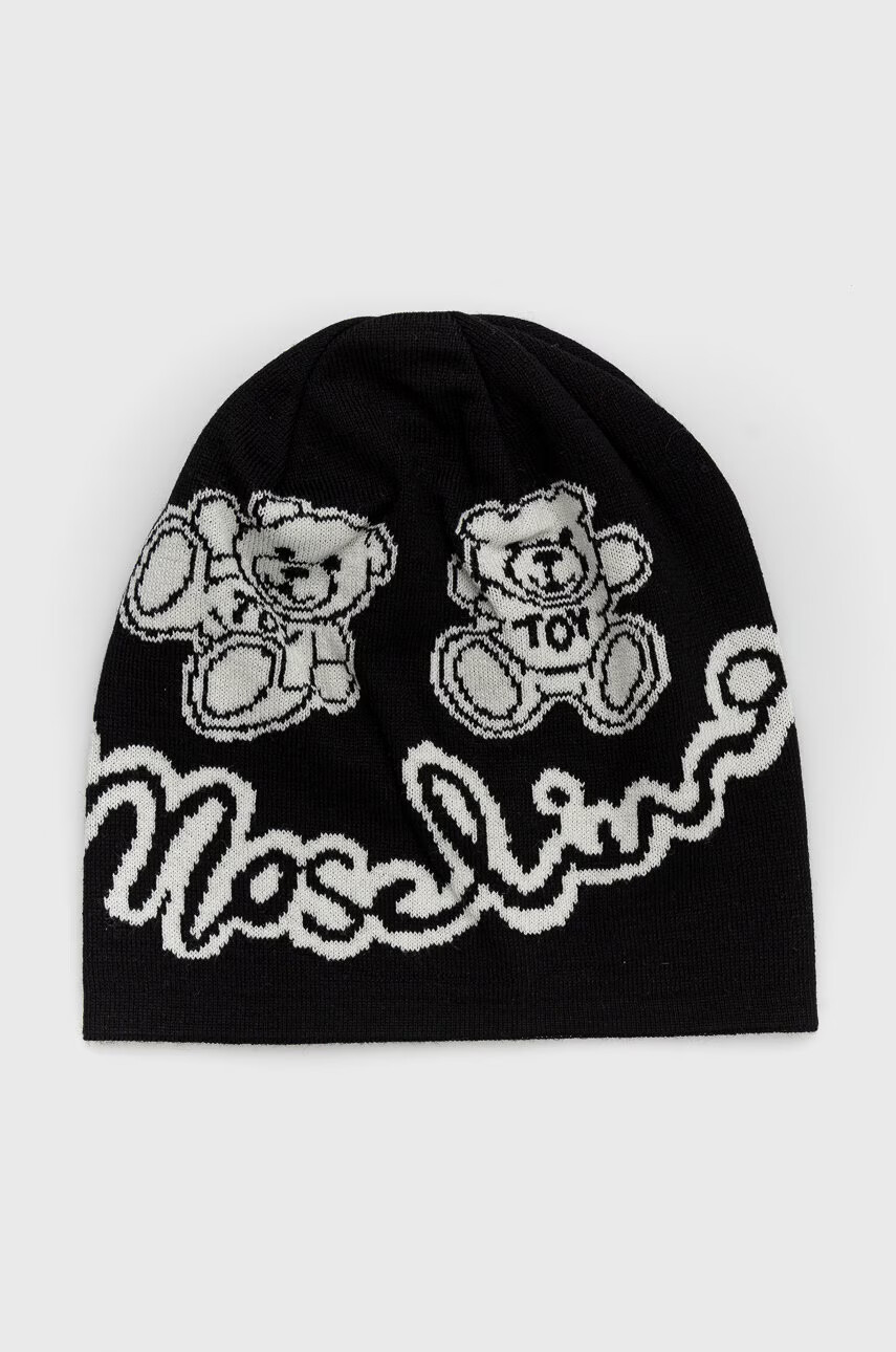 Moschino Вълнена шапка в черно от вълна - Pepit.bg