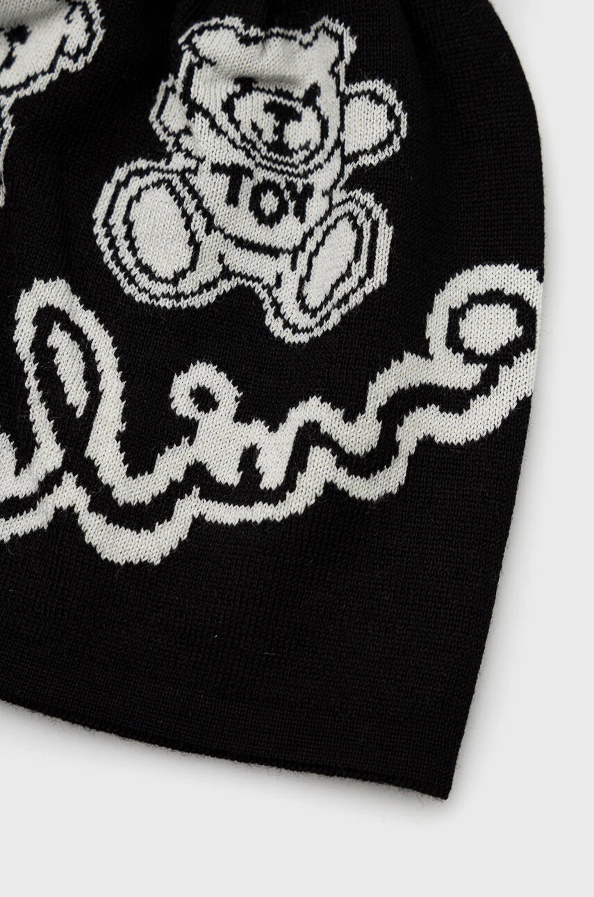 Moschino Вълнена шапка в черно от вълна - Pepit.bg