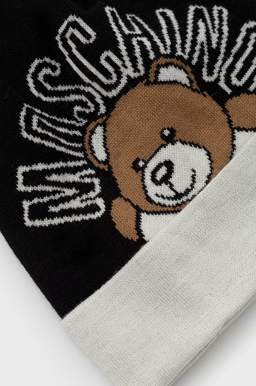 Moschino Вълнена шапка в черно от вълна - Pepit.bg