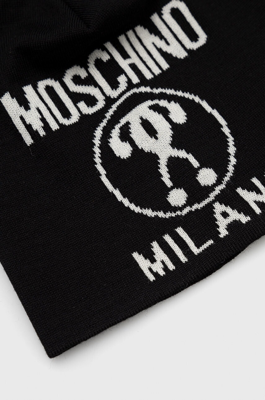 Moschino Вълнена шапка в черно от вълна - Pepit.bg