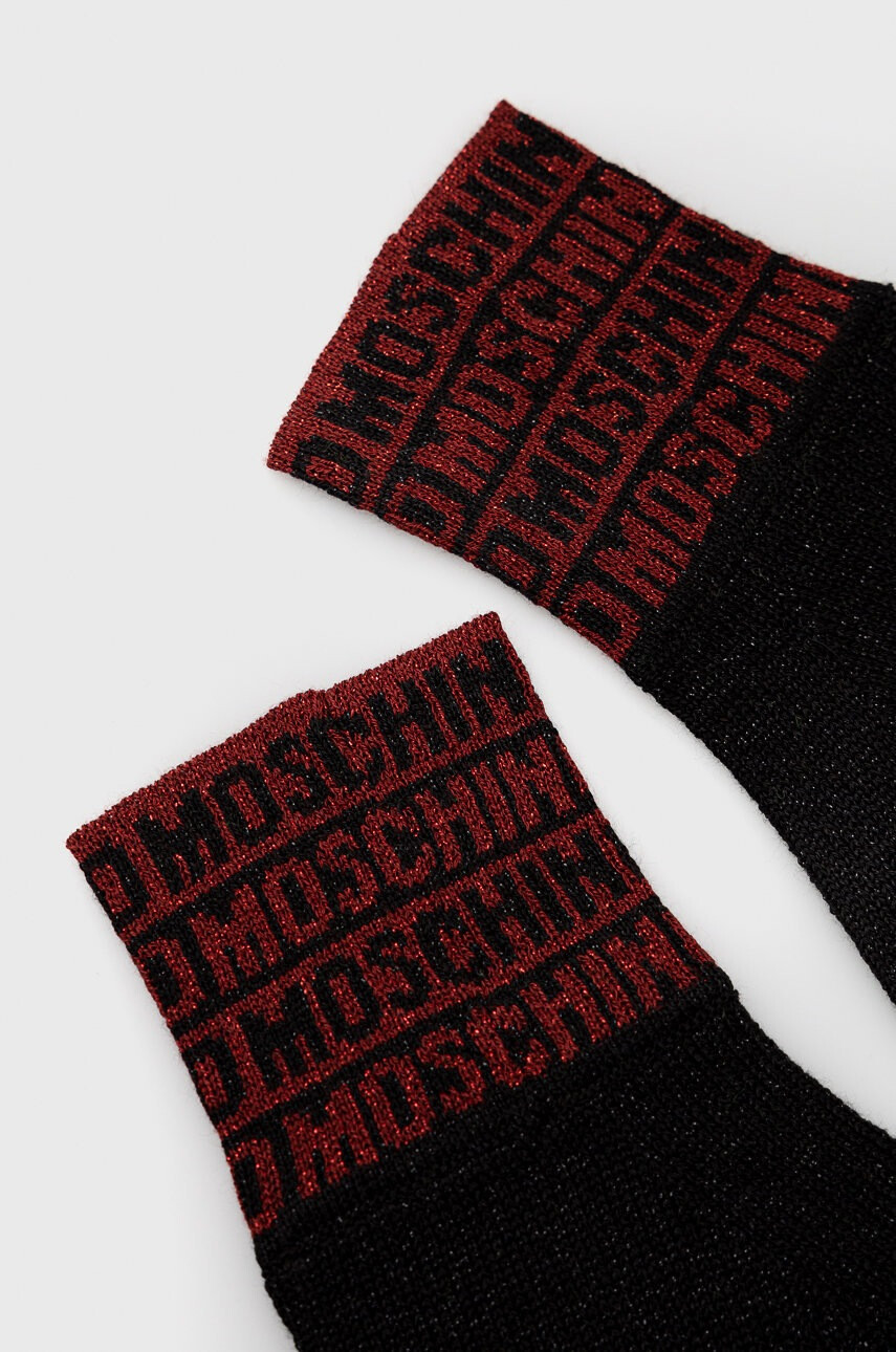 Moschino Вълнени ръкавици в черно - Pepit.bg