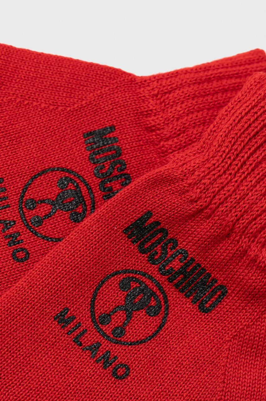 Moschino Вълнени ръкавици в червено - Pepit.bg