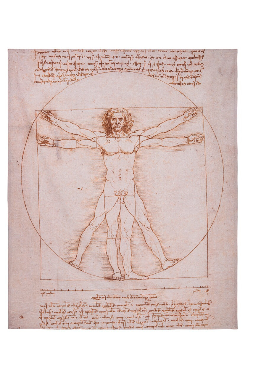 MuseArta Кърпа Leonardo da Vinci - The Vitruvian Man - Pepit.bg