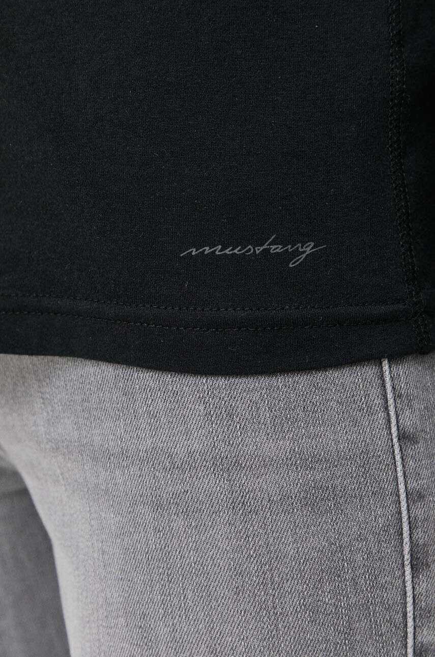 Mustang Блуза с дълги ръкави Style Anne Longsleeve в черно - Pepit.bg