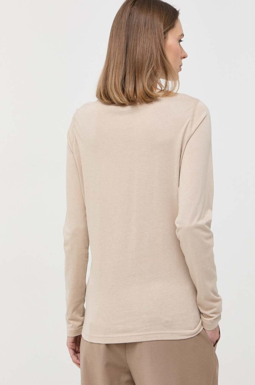 Mustang Блуза с дълги ръкави Style Anne Longsleeve в бежово - Pepit.bg