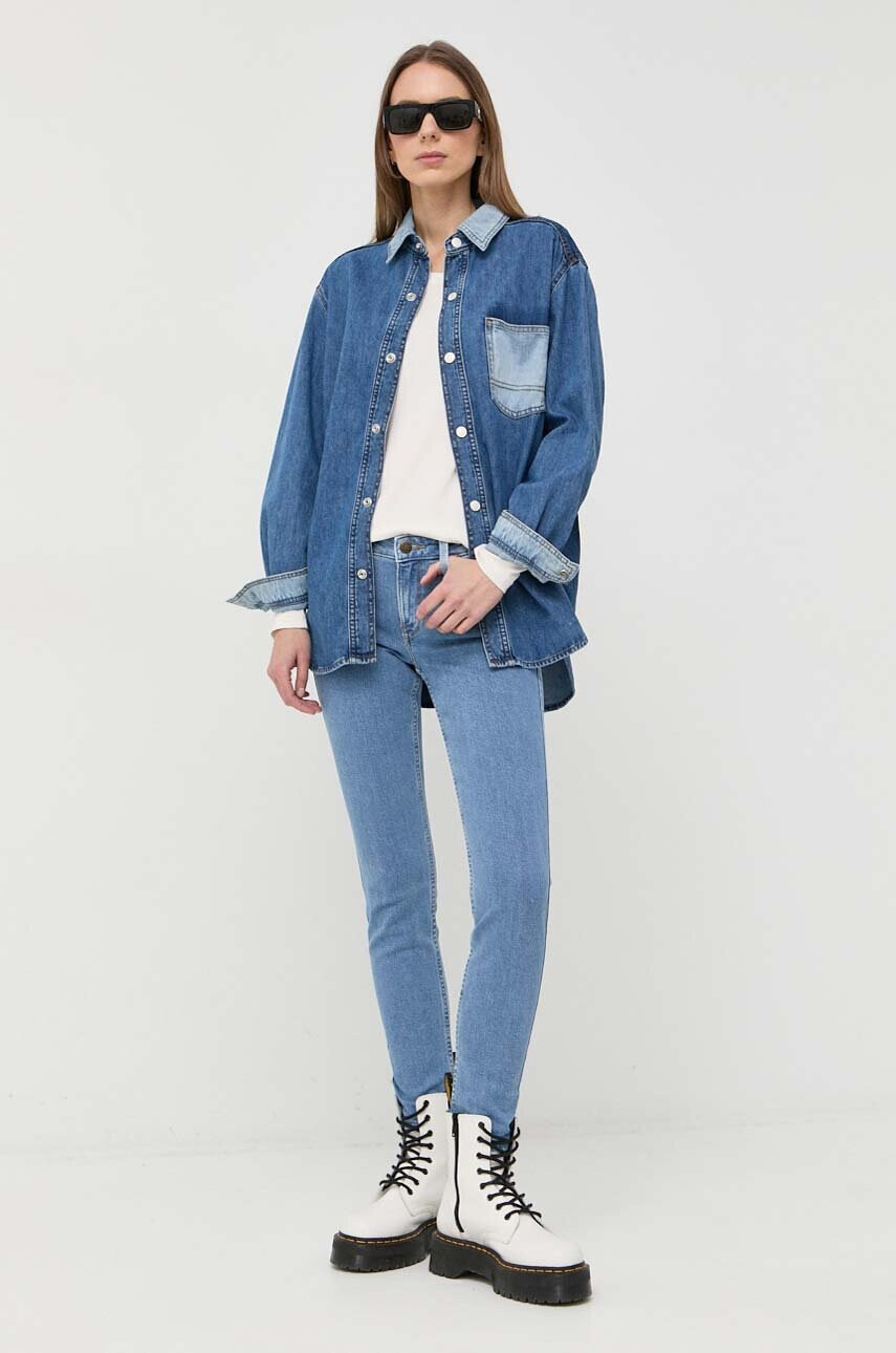 Mustang Блуза с дълги ръкави Style Anne Longsleeve в бежово - Pepit.bg