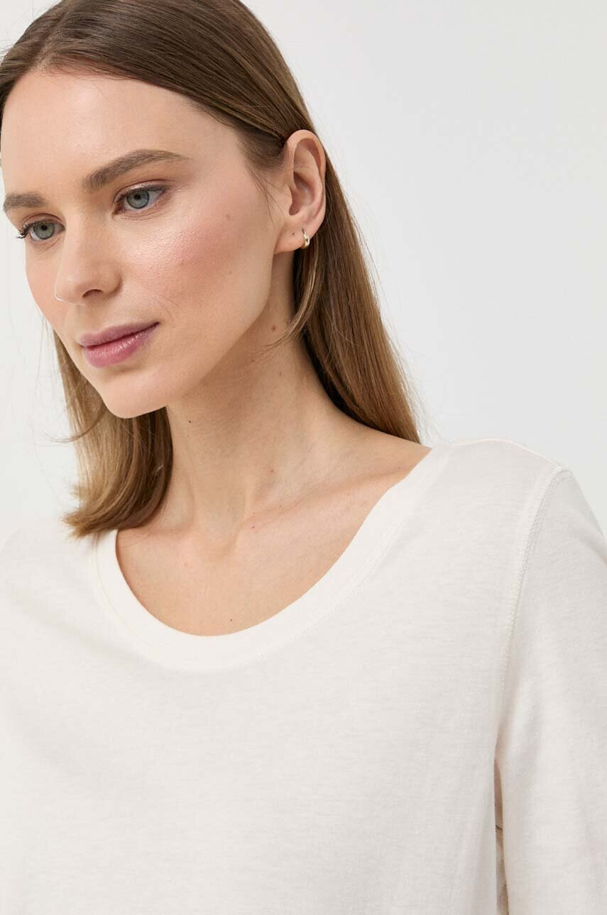 Mustang Блуза с дълги ръкави Style Anne Longsleeve в бежово - Pepit.bg
