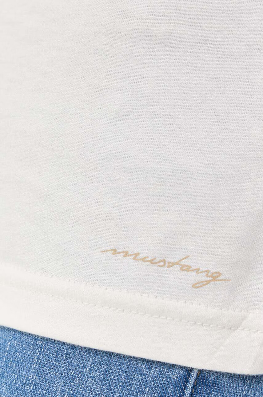 Mustang Блуза с дълги ръкави Style Anne Longsleeve в бежово - Pepit.bg