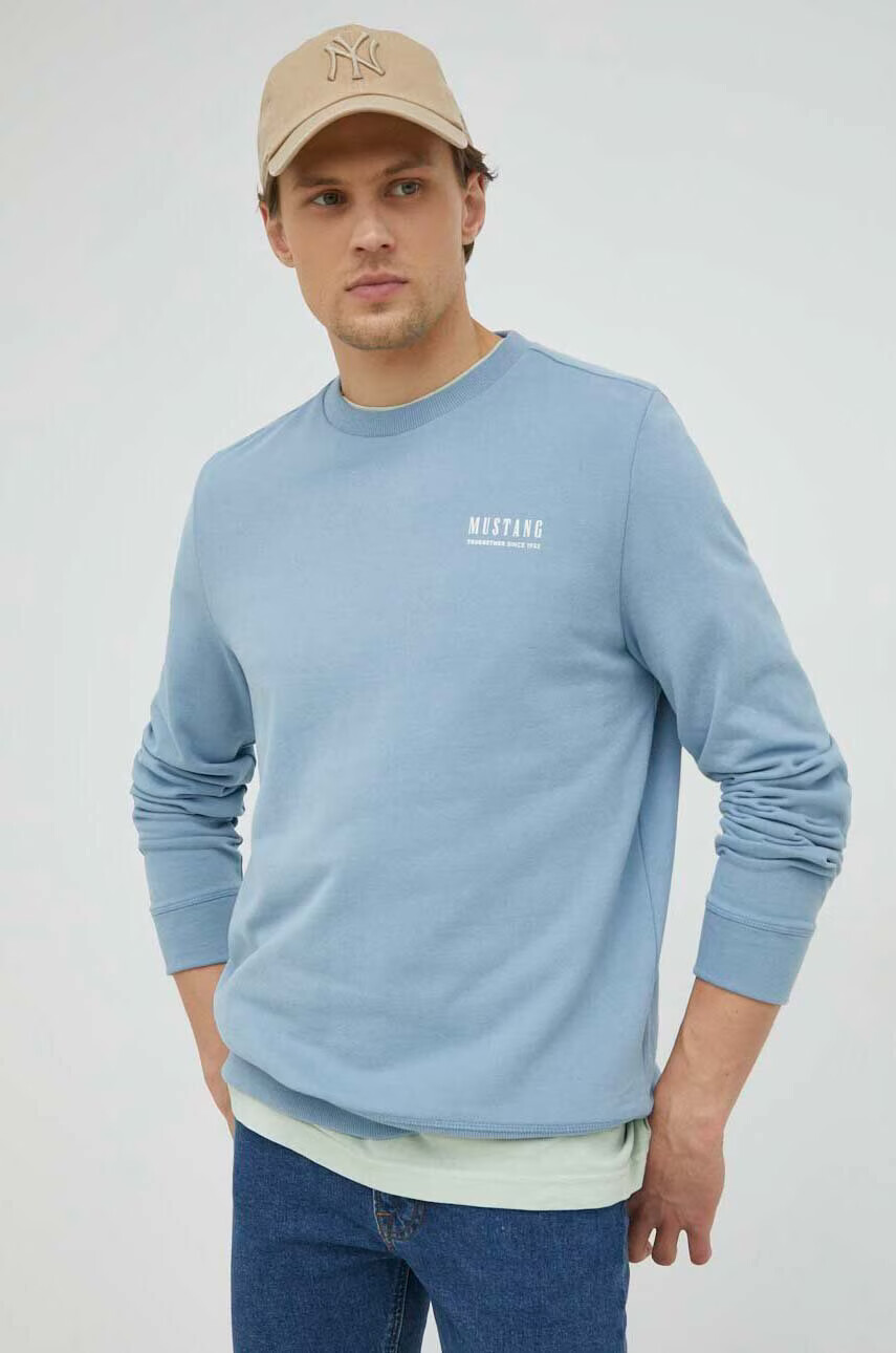Mustang Памучен суичър Style Ben Crewneck - Pepit.bg